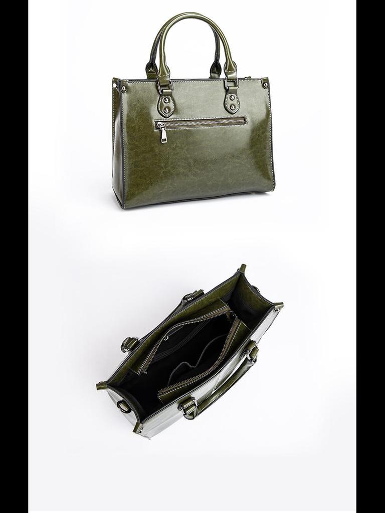 2024 Genuine Leather Women's Casual Shoulder & Messenger Bag - Trendy, All-Match Retro Style