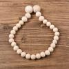 1Pcs Graduated Natural Wood Bead Curtain Tieback Boho Style Curtain Holdback for Farmhouse Living Room Decoration