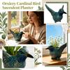 Bird Shaped Planter Decorative Succulent Pot for Indoor Outdoor Use Resin Material Lightweight Unique Design for Home Garden Office Display