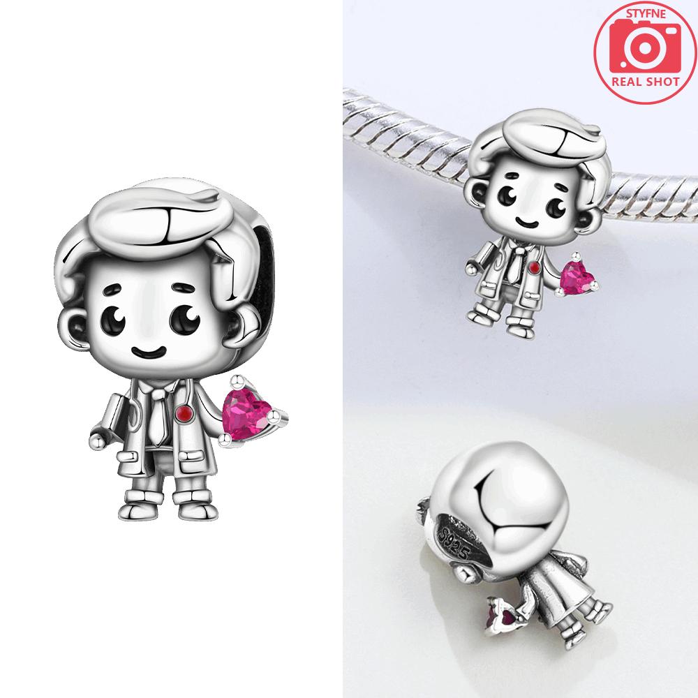 Original Copper Charms Purple Magic Hat Boy Medical Kit Pendant Shoe Beads Fit Bracelet Jewelry Women Fine Gift Accessory