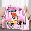 1PC The Powerpuff Girls printed blanket, all season lightweight home office outdoor nap multifunctional blanket A5