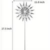 1 Pcs New 3D Outdoor Garden Ornaments Mini Windmill Wind Energy Kinetic Art Pinwheel Magical Unique Magic Metal Windmill