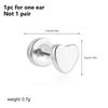1PC Stainless Steel Star Moon Sun Stud Earrings For Women Simple Daily Wear Cartilage Piercing Earring Punk Unisex Rock Jewelry