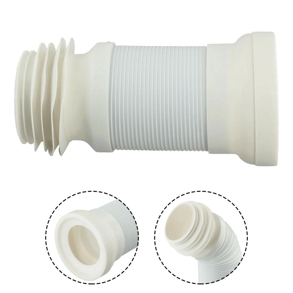 Home Fixtures WC Pan Connector Home Flexible Home Plumbing Toilet Waste WC Pan Connector 250mm-500mm Extendable