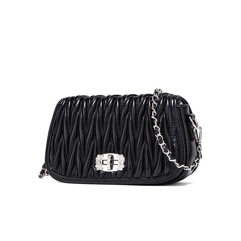 Women's Underarm Bag 2024 Spring/Summer New White Niche Design Fashionable High-End Single Shoulder Crossbody Bag Trendy