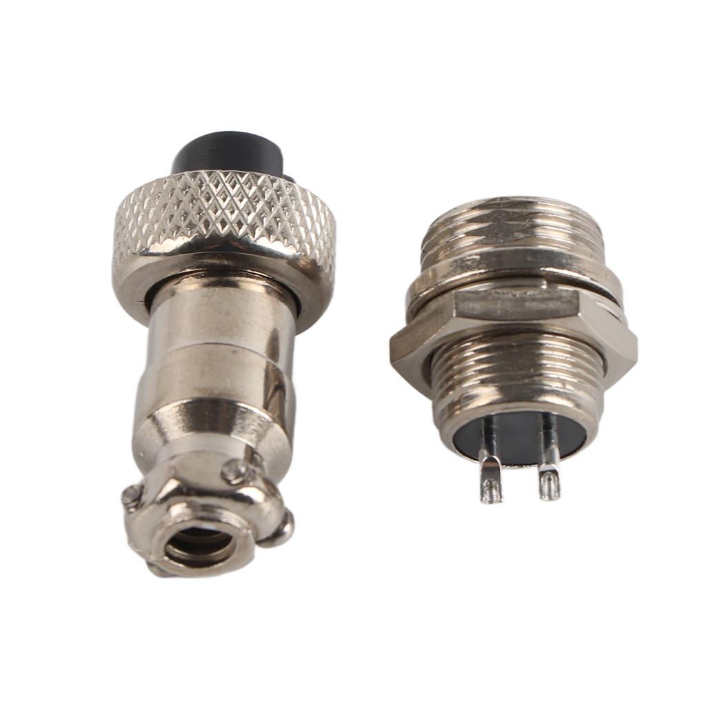 10 Set GX12 2Pin 12mm Aviation Plug Male Female Metal Socket Connector