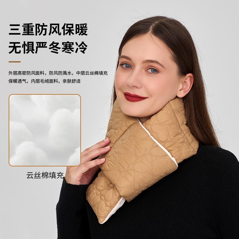 Autumn and winter embroidered scarf men's and women's fashion scarf accessories trend love warm velvet versatile scarf