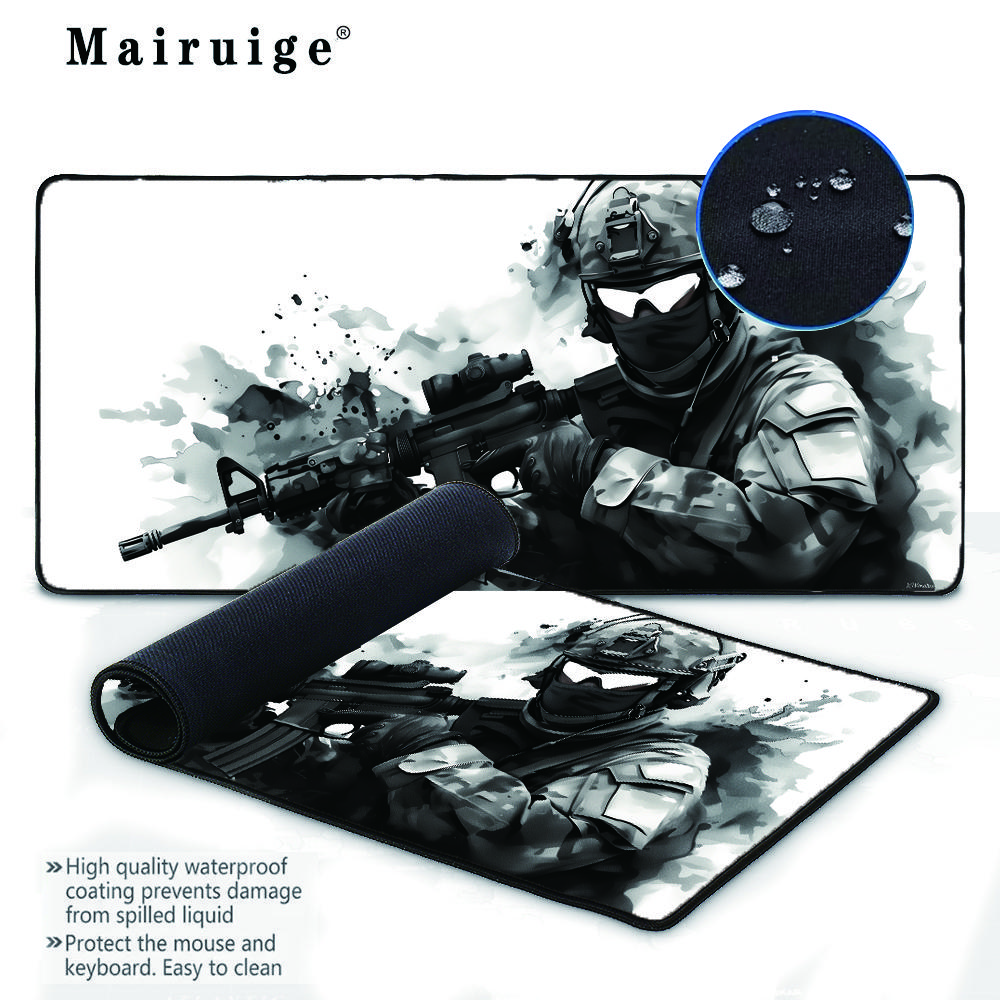 Waterproof Pad 900x400 Soldiers' Assault Gamer Stuff Office Desk Accessories Mousepad 900x400x3mm Xxl Desk Pad Mouse Carpet