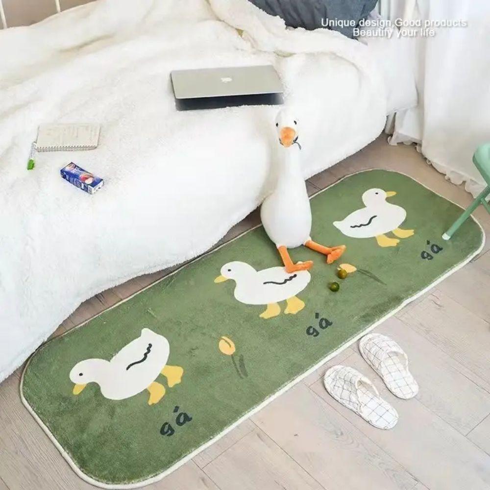 Cartoon Cute Cashmere-Like Rug for Girls' Room Decor Bedside Rug for Children's Room Long Soft Floor Mat
