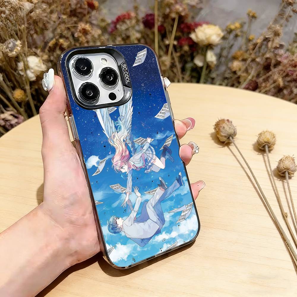 

Your Lie in April Phone Case For iPhone 17,16,15,14,13,12,11 Plus,Pro Max,XS,Colorful Silver Phone case Funda Cover iPhone16Se4