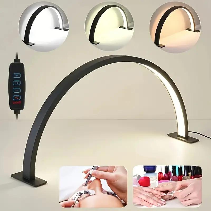 Led Nail Lamp Half Moon White Light Usb Plug Refill Light For Beauty Salon Nail Salon Bedroom Desktop Dressing Work Light