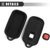 Motoforti Car Key Fob Remote Control Case, Keyless Entry Cover, for Lexus LS400 1995-1997, 4 Buttons, Plastic, Black