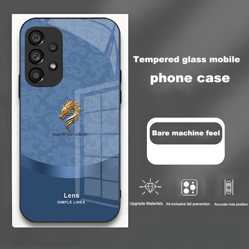 

Samsung S8 Dragon Qi Chongtian S22 Full Cover Glass с дизайном в китайском стиле для защиты от падений на S10 и S8 Samsung S20 FE