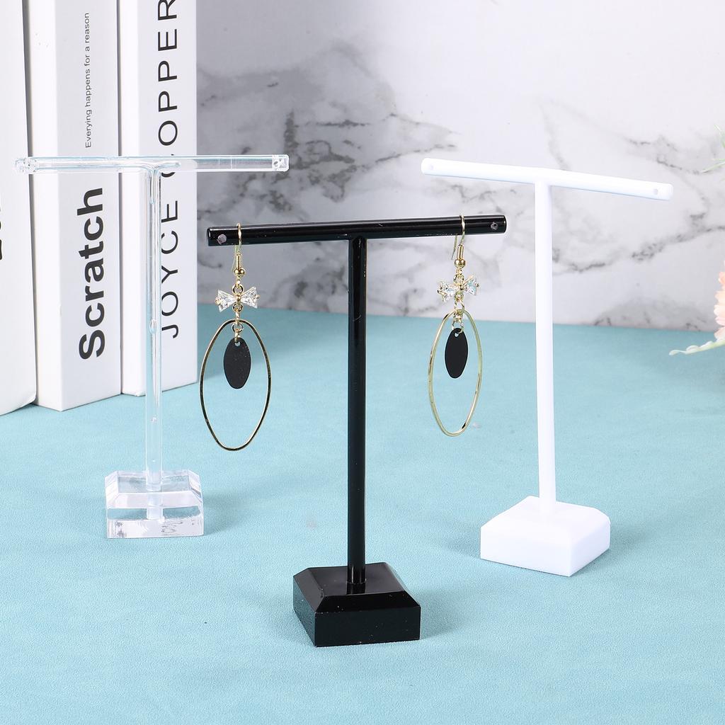 2-6pcs Earring Display Stands Earring Holder Earring Stand Storage Organizer Acrylic Necklace T Rack for Jewelry Necklace
