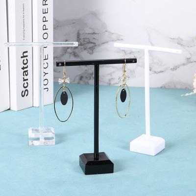 2-6pcs Earring Display Stands Earring Holder Earring Stand Storage Organizer Acrylic Necklace T Rack for Jewelry Necklace