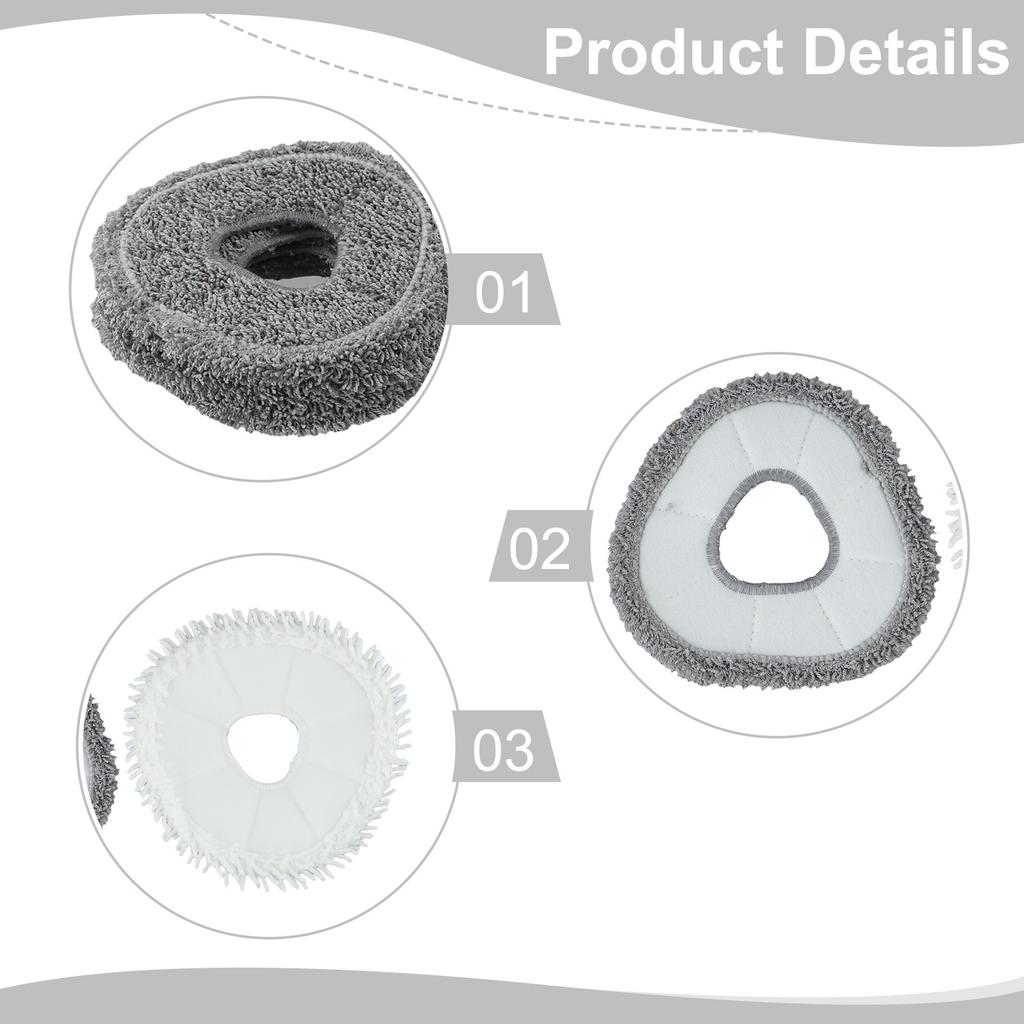 Cleaning Tasks Reusable Mop Cloth Robot Vacuum Cloth Efficient Cleaning Solution For Robot Reusable Cloth Gray