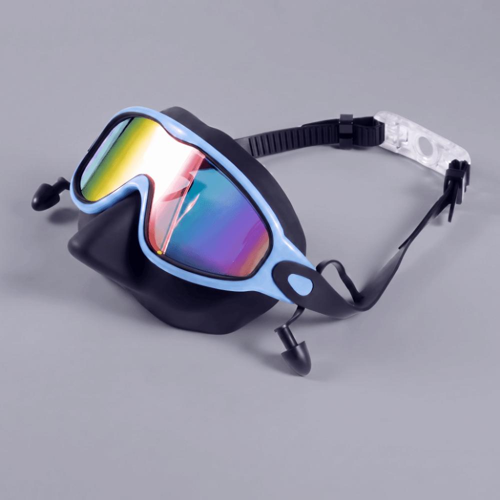 UV Protection Swimming Goggles Anti-Fog Diving Goggles Earplugs Swim Glasses Outdoor Swimming