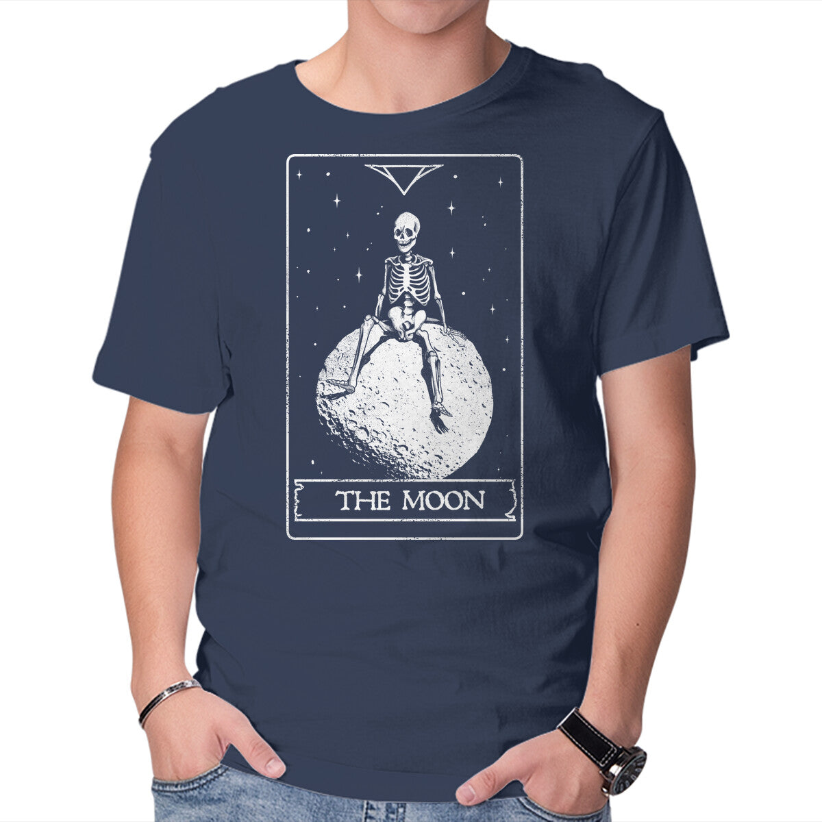 Unisex Crew Neck T-Shirt The Moon Graphic Short Sleeve Casual Tee XXL