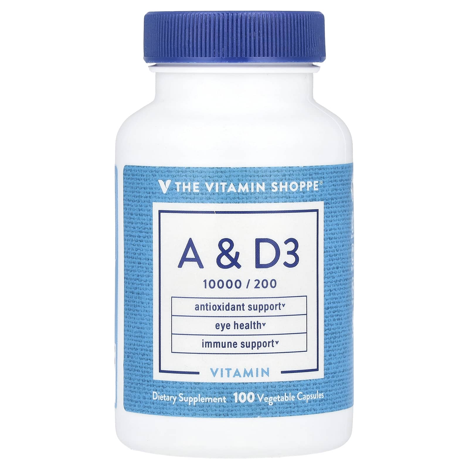 

Vitamin A & D3, 100 Veggie Capsules