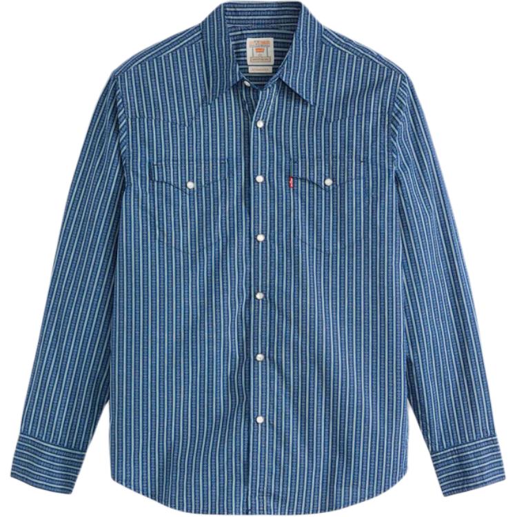 Levis Comfortable Versatile Classic Denim Long Sleeve Shirt Men shirts 85744-0104