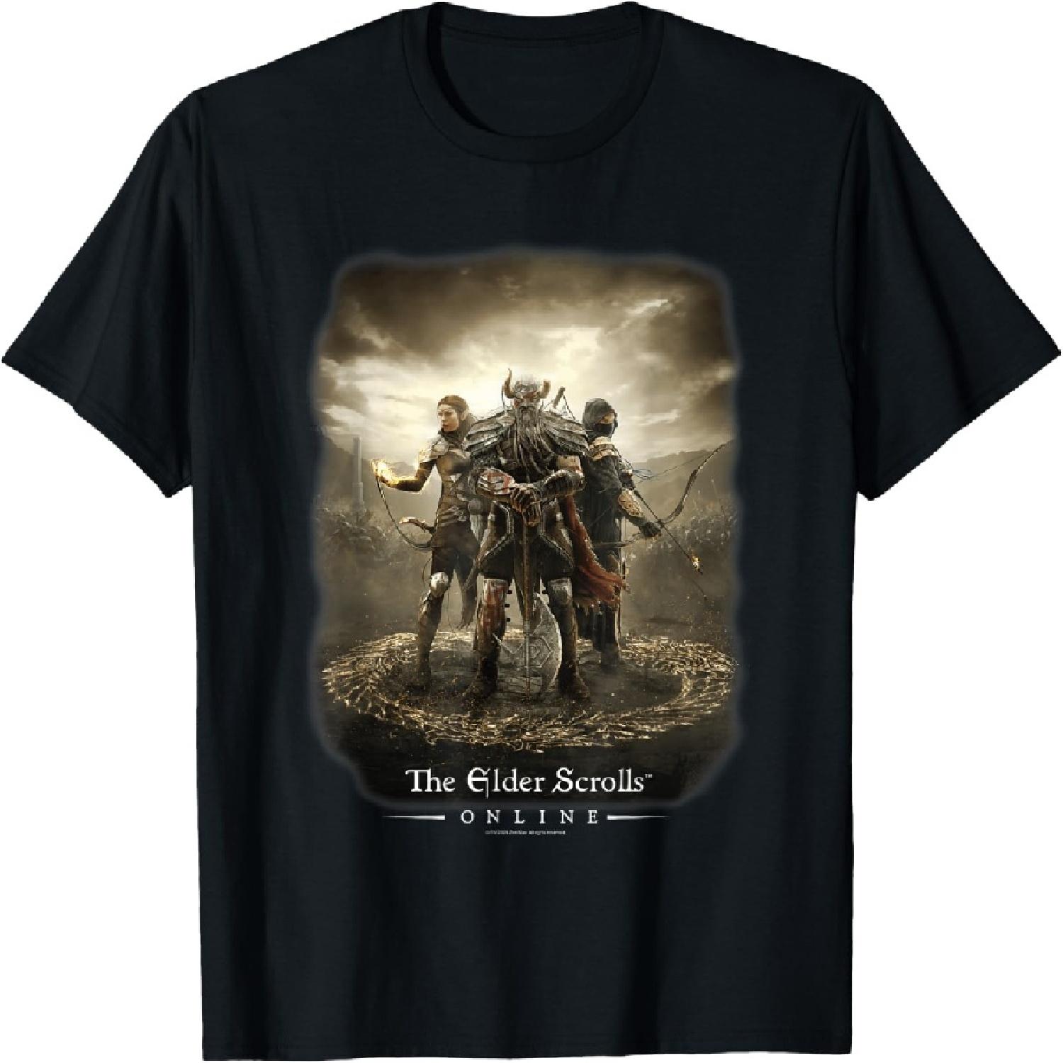 

Online Trio of Tamriel Video Game T-Shirt XXXXXL чорний