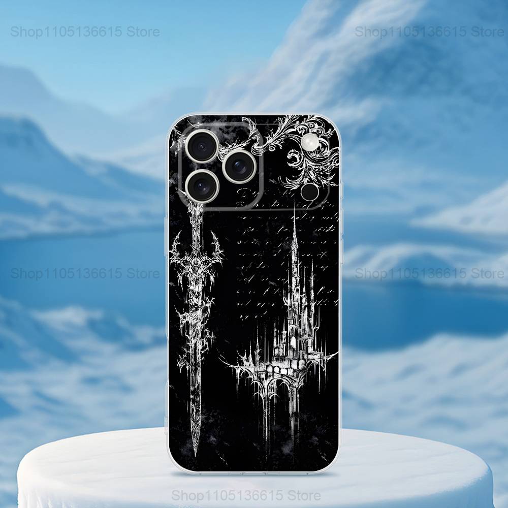 

Cyber Sigil Cross Gothic Phone Case For iPhone,14,13,XR,SE,12,15,Pro,Max,Plus,11,17,16,X,XS,Mini Transparent Soft Cover iPhone13PRO