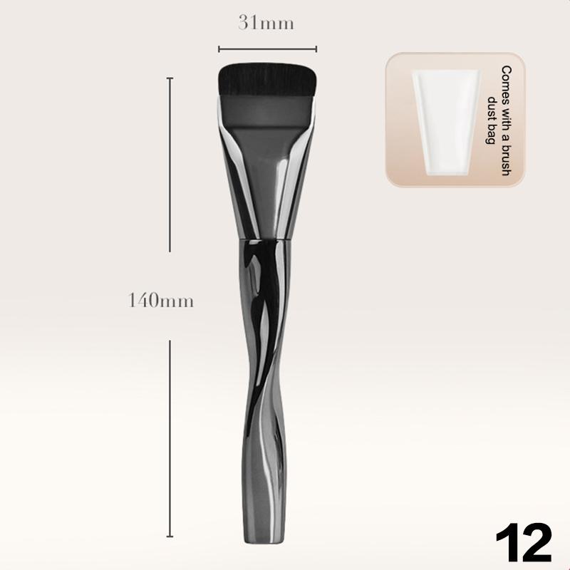 Ultra Thin Foundation Brush Lightweight Face Contour Brush Flat Contour Brush Blending Foundation Cream Makeup Brushes Beauty