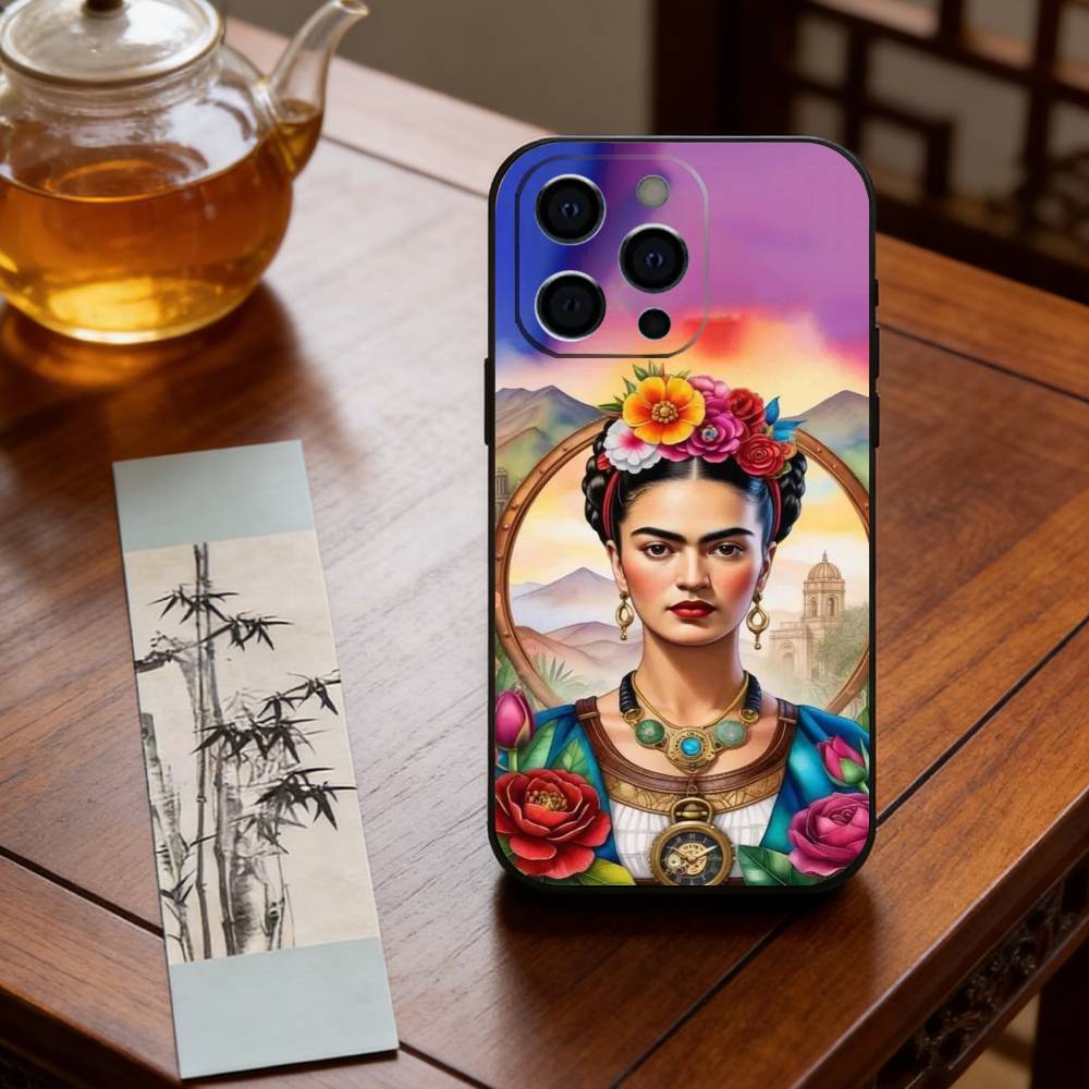 Art of Frida Kahlo Phone Case Silicone Soft For IPhone 17 16 15 14 13 12 11 X XR Plus Pro Max Plus