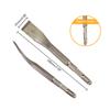 Square Hexagonal Handle Bent Flat Chisel Bit for Electric Pickaxe Head Shovel Hammer Impact Drill Bit (1 Pack)