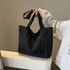 New Cross-border Canvas Large-capacity Shoulder Bag All-matching Commuter Student Class Handbag Casual Tote
