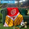 Custom Name NECAXA Team Crest Design Blanket Lightweight Ideal Bedding Blanket Perfect for Travel, Camping, Living Rooms, Sofas, Christmas Gift