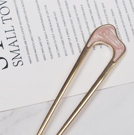 Koreanische Metall Haarstäbe Damen Haarnadeln Elegant Schlicht Einfarbig Haarspangen Mädchen Haarstäbe Haarschmuck Haarnadel Neu
