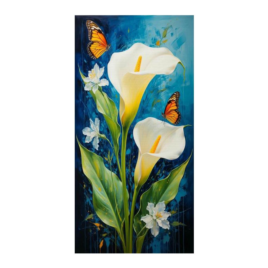 

Peony Rose Horseshoe Lotus Large Size Diamond Painting New Collection Colorful Flowers Diy Full Drill Rhinestone Embroidery Mosaic Cross Stitch Kits Round drill 30x60cm