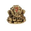 Golden Fortune Coin Money Toad Frog Office Ornaments Decoration Tabletop LUCKY Chinese Wealth Feng Shui Gifts Home