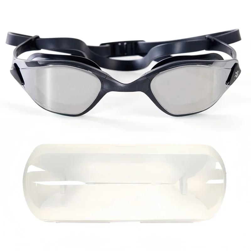 Profesyonel küçük çerçeveli yarış yüzme gözlüğü UV korumalı buğu önleyici sızdırmaz polarize özellikler dalışa uygun erkekler kadınlar gençler