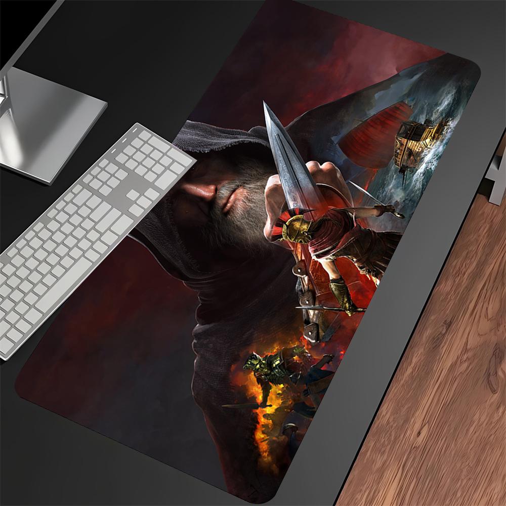 Game Assassin S Creed Mouse Pad Cartoon Lockedge Large Gaming Pad Computer Gamer Keyboard Mat Nonslip Mousepad PC Big Desk Mats