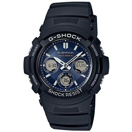 Casio G-Shock Wristwatch Quartz Mens AWG-M100SB-2A Navy