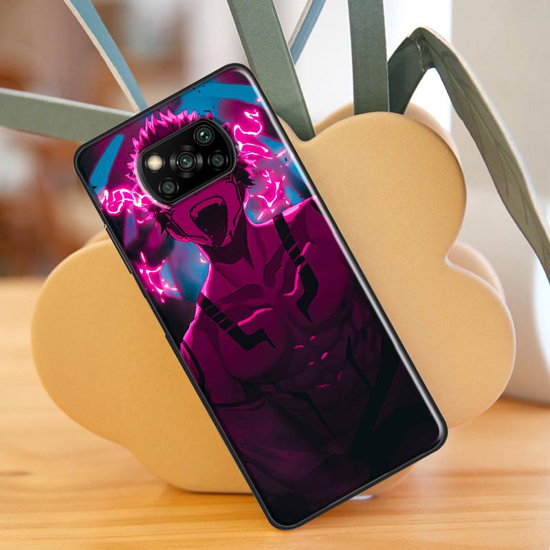 Anime Jujutsu Kaisen Case For Xiaomi Mi 11 Lite 9T 10T 11T Pro POCO X3 Pro X3 GT F1 F2 F3 M4 M3 Pro Case Cover