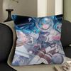 Music H-Hatsune Girl M-Mikues Cushion Cover Pillowcase Upholstery Sofa Throw Pillow Home Decor Pillowcas