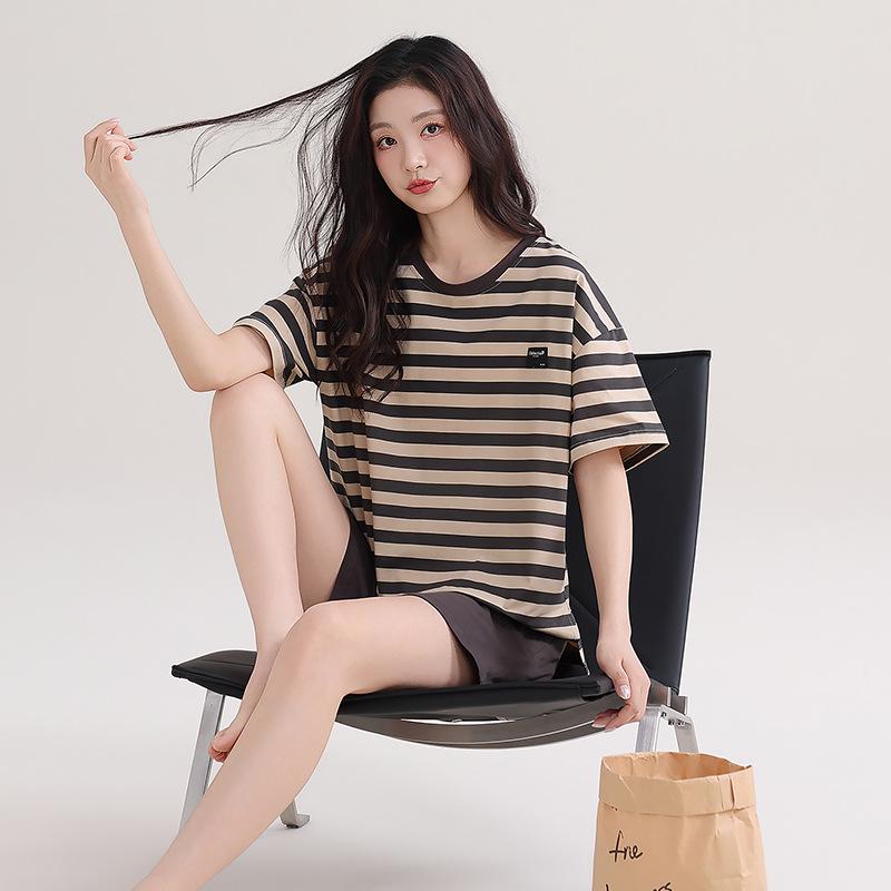Women's 2026 Summer Cute Printed 100% Cotton Pajamas – Comfortable, Skin-Friendly, Wearable as Outerwear