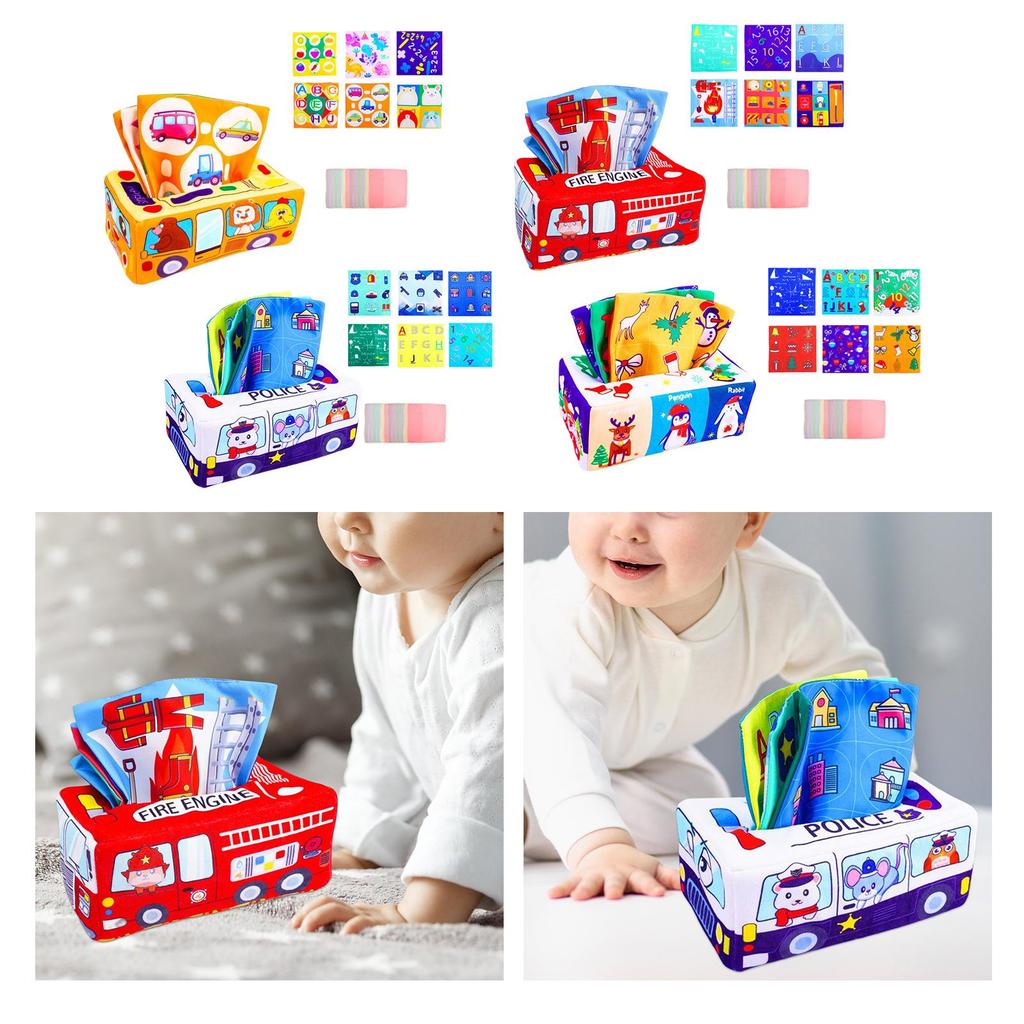 Plush Sensory Box for Developing Fine Motor Skills in s - Soft Fabric Toy Early Childhood