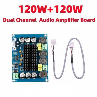 2*120W DC12-26VDual Channel Digital Stereo Audio Power Amplifier Board High Power CS8673 DIY 240W Amplificador Sound Board