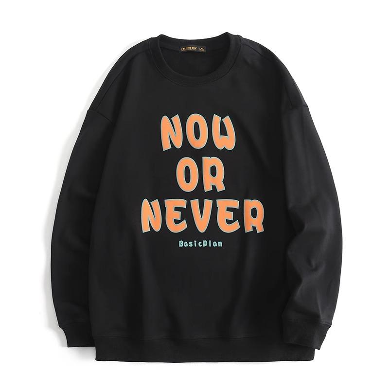 Printed soft high quality fabric wrinkle-resistant men's street sports casual breathable loose fashion trend comfortable long-sleeved tops