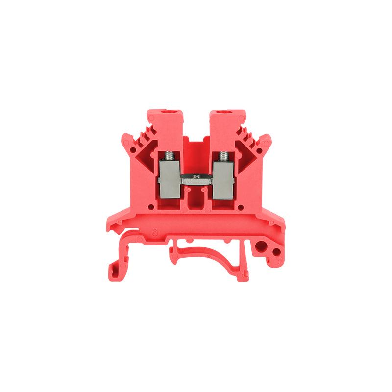 2.5MM Square Pure Copper DIN Rail Terminal Block, Flame Retardant, 100-Piece Box, UK2.5B