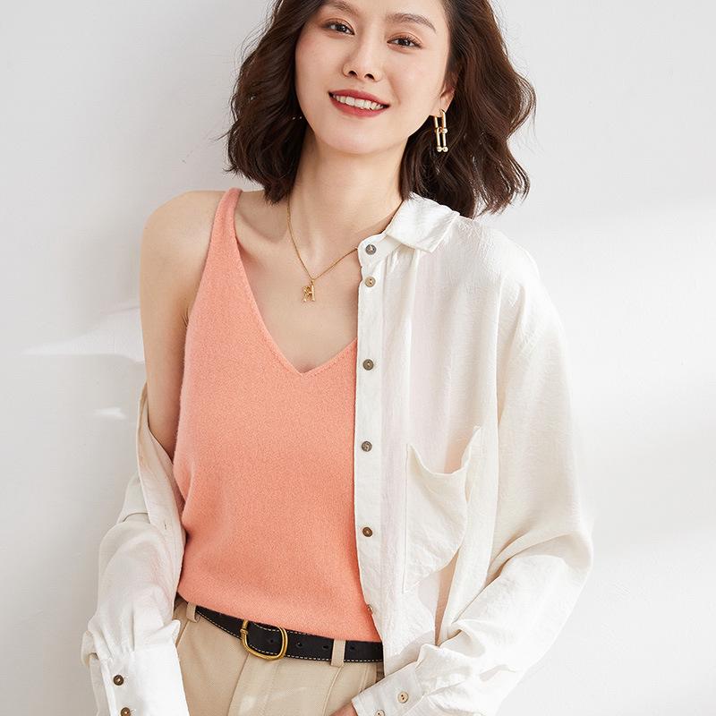 

Женская майка-борцовка с V-образным вырезом из пряжи с сердцевиной, белая/черная, маленькая, летний базовый слой. Extra Large