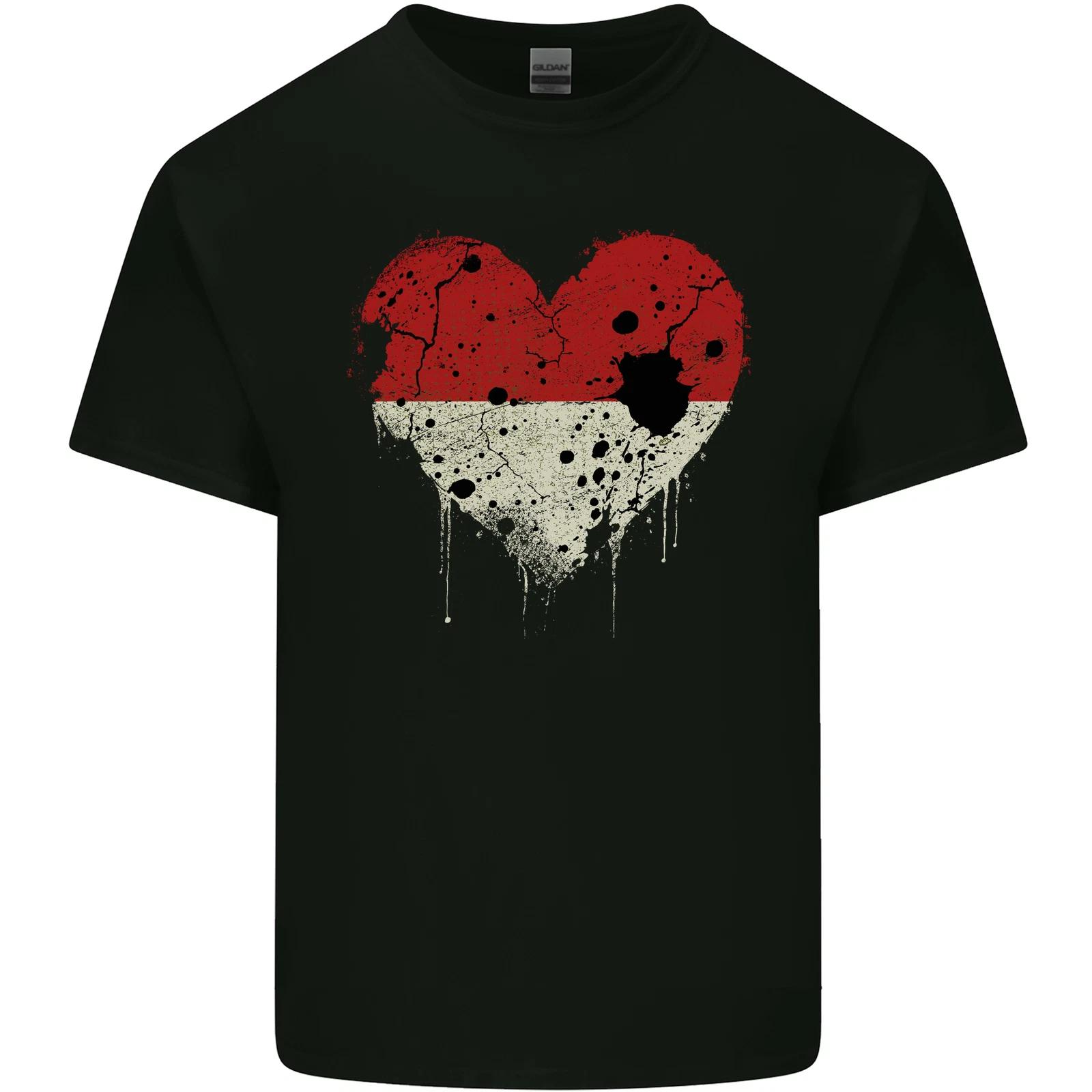 Love Indonesia Flag Indonesian Day Football Kids T-Shirt Childrens L