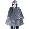 Kawasumi Seisakusho PEVA Rain Poncho To Protect Your Knees from Rain, Gray, 259-00971/KW-800GR
