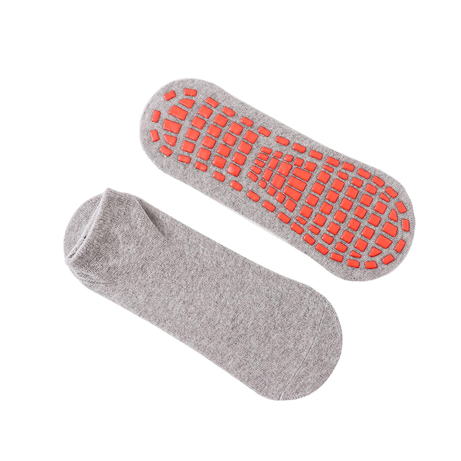 

Детские нескользящие напольные носки, носки для йоги, батута, носки для раннего образования для ног One Size серый