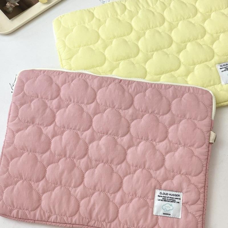Cute Cloud Embroidery Ipad Tablet Bag//inch Notebook Storage Bag