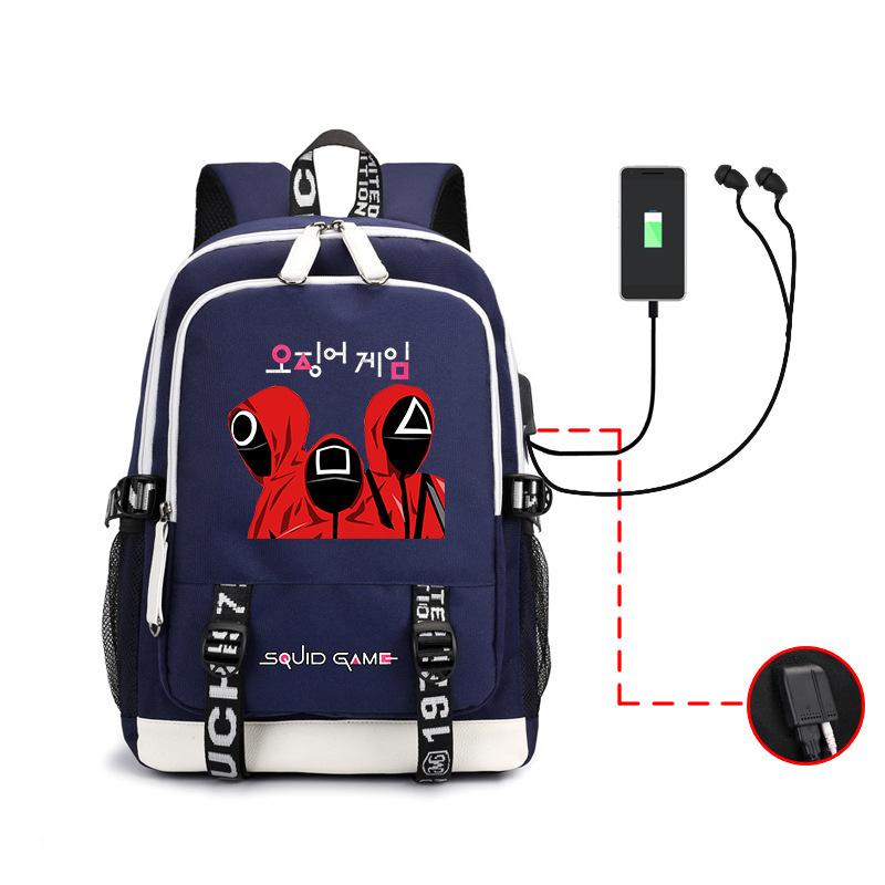 Spot Backpack, Large Capacity Student Backpack with USB, Computer Bag.